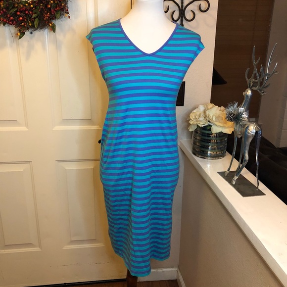 The Original Marimekko Striped Cap Sleeves Dress - Picture 4 of 8